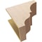 Ekena Millwork 10"W x 20"D x 20"H Classic Asheboro Rough Cedar Woodgrain TimberThane Corbel, Primed Tan CORUR10X20X20ASHRCPR - alternate 2